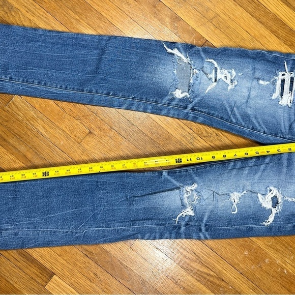 American Eagle Airflex+ Slim Stretch Distressed Mens Jean Size 28x32 - Picture 8 of 9